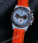 Rolex Daytona Blue Face Orange Fabric Band Dandong 4130 Movement Watch